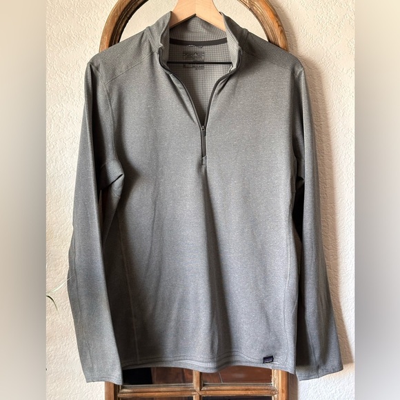 Patagonia Capilene Midweight 1/4 Zip Base Layer Shirt Gray Size M - Picture 1 of 9